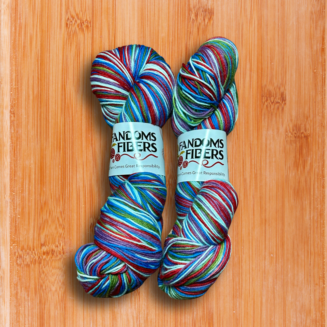 Get in the Mech – Self-Striping Hand Dyed Yarn